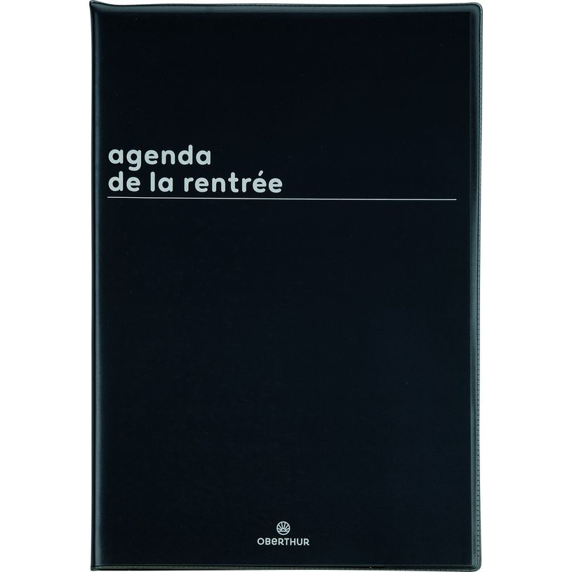 3664447174945-Agenda Boréal - 1 semaine sur 2 pages - 16 x 24 cm - noir - Oberthur-P_405162056_1-0