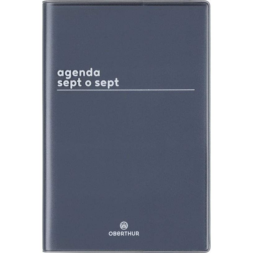 3664447174990-Agenda Boréal - 1 semaine sur 2 pages - 10 x 15 cm - noir - Oberthur-P_405162059_1-0