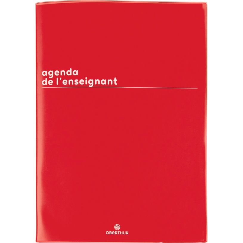 3664447175058-Agenda de l'enseignant Boréal - 21,5 x 30 cm - rouge - Oberthur-P_405162063_1-0