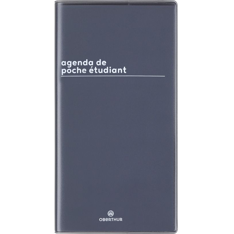 3664447175263-Agenda de poche Boréal - 1 semaine sur 2 pages - 9,5 x 18 cm - noir - Oberthur-P_405162068_1-0