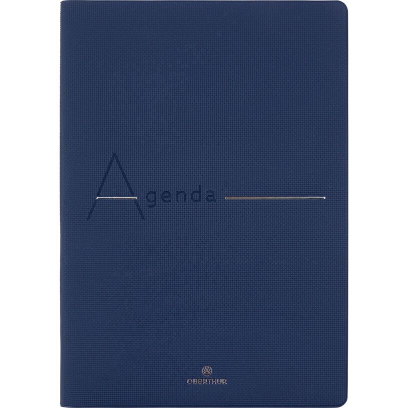 3664447174051-Agenda 16 mois Bora - 1 semaine sur 2 pages - 15 x 21 cm - marine texturé - Oberthur-P_405162109_1-0