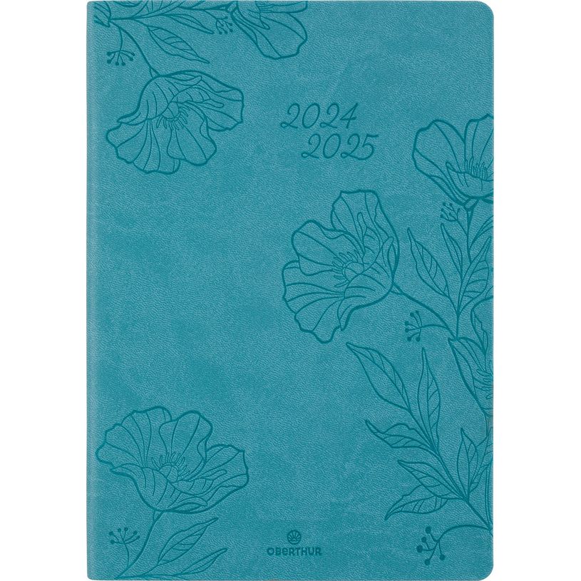 3664447168661-Agenda Summerside - 1 semaine sur 2 pages - 17 x 24,5 cm - vert turquoise - Oberthur-P_405162222_1-0