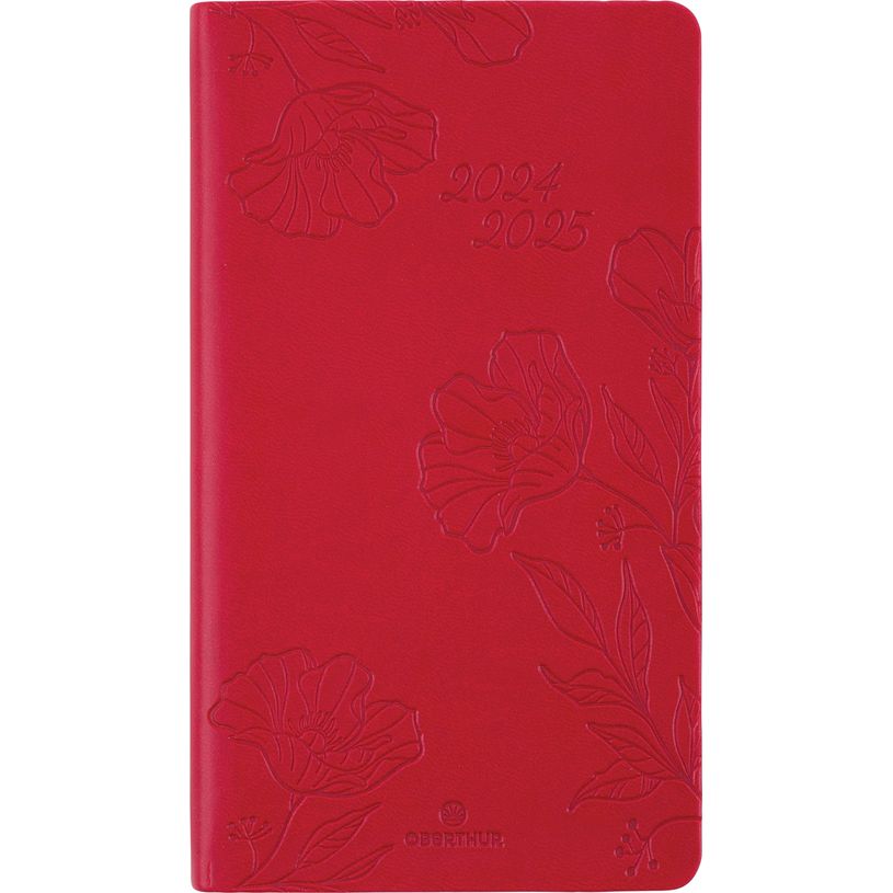 3664447168777-Agenda de poche Summerside - 1 semaine sur 2 pages - 9,5 x 17,5 cm - rouge - Oberthur-P_405162232_1-0