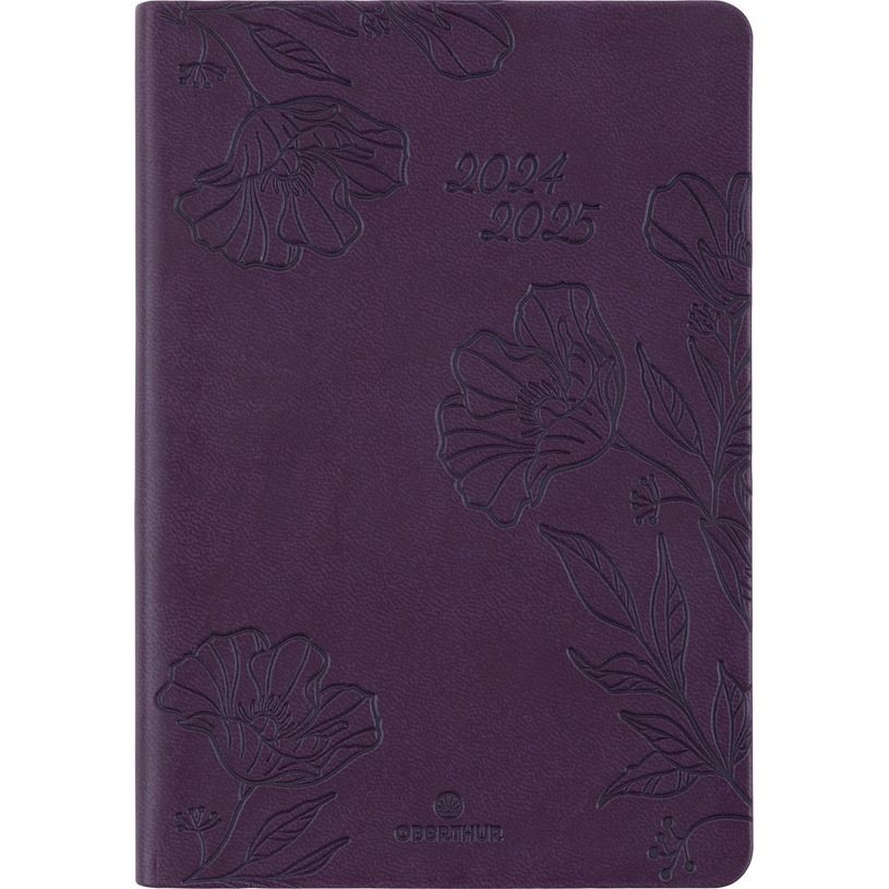 3664447168807-Agenda Summerside - 1 semaine sur 2 pages - 10 x 15 cm - prune - Oberthur-P_405162235_1-0