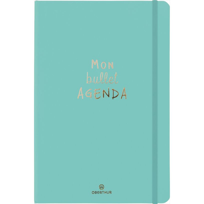 3664447172927-Bullet Agenda - 1 semaine sur 2 pages - 10 x 15 cm - vert menthe - Oberthur-P_405162246_1-0