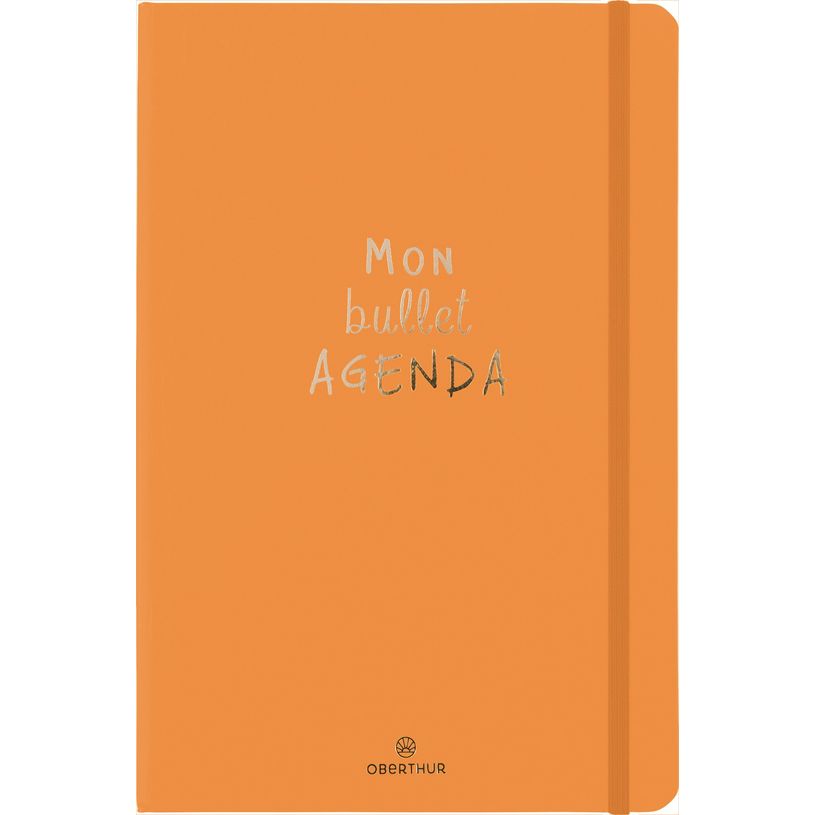 3664447172934-Bullet Agenda - 1 semaine sur 2 pages - 10 x 15 cm - orange - Oberthur-P_405162247_1-0