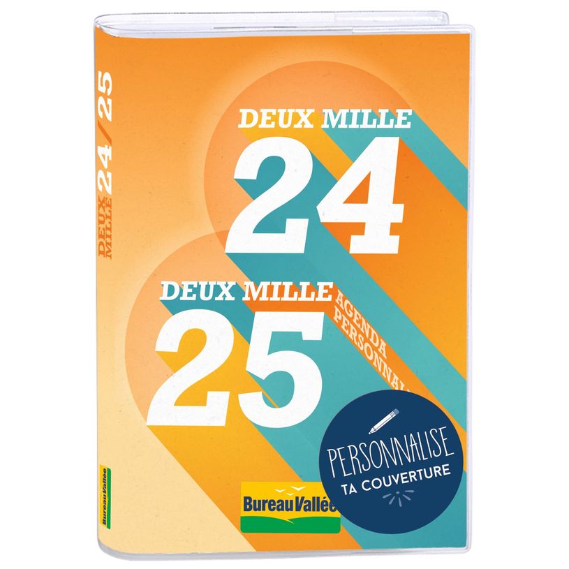 3664447176109-Agenda personnalisable - 1 jour par page - 12,5 x 17,5 cm - exclusivité Bureau Vallée - -P_405162274_1-0