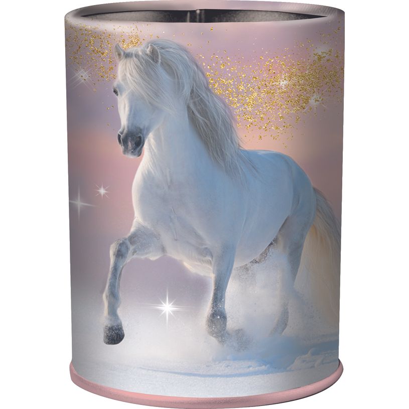 3664447164038-Pot a crayons Cheval - 6,5 x 10,8 cm - Oberthur-P_405162289_1-0