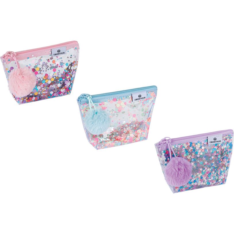 3664447173986-Porte monnaie Confettis - 14 x 10 cm - Oberthur-P_405162311_1-0