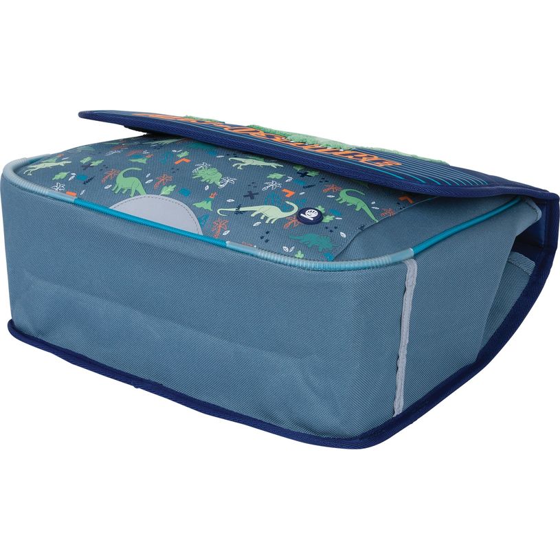 3664447172262-Cartable maternelle Dino - 35 cm - 1 compartiment - bleu et gris - Oberthur-P_405162333_3-2