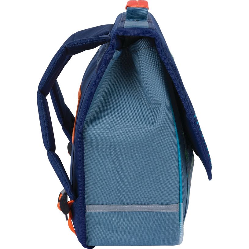 3664447172262-Cartable maternelle Dino - 35 cm - 1 compartiment - bleu et gris - Oberthur-P_405162333_4-3