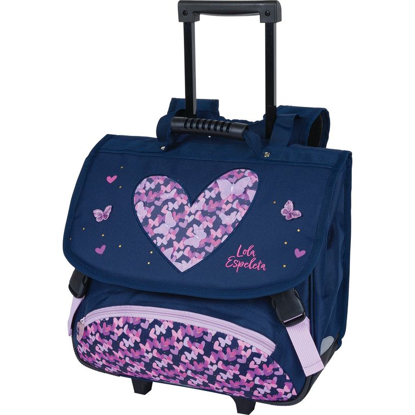3664447172033-Cartable à roulettes Lola Espeleta - 2 compartiments - Oberthur-P_405162344_1-0
