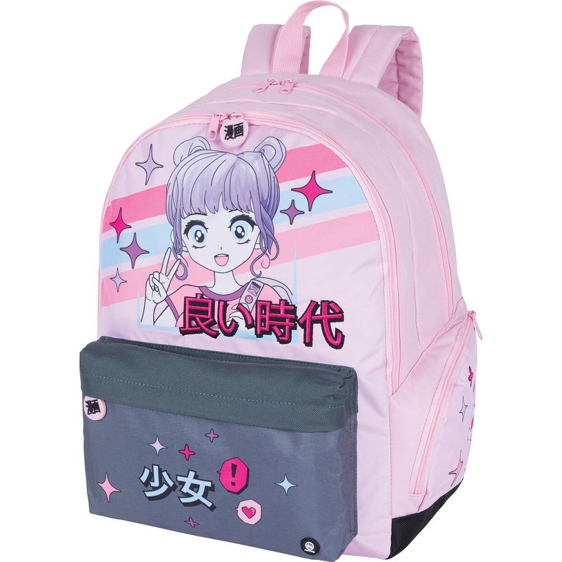 3664447173498-Sac à dos Manga girl - 2 compartiments - Oberthur-P_405162363_1-0