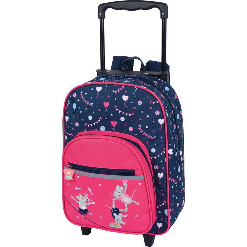 3664447172354-Sac maternelle à roulettes Circus - 1 compartiment - crocodile ou souris - Oberthur-P_405162369_3-2