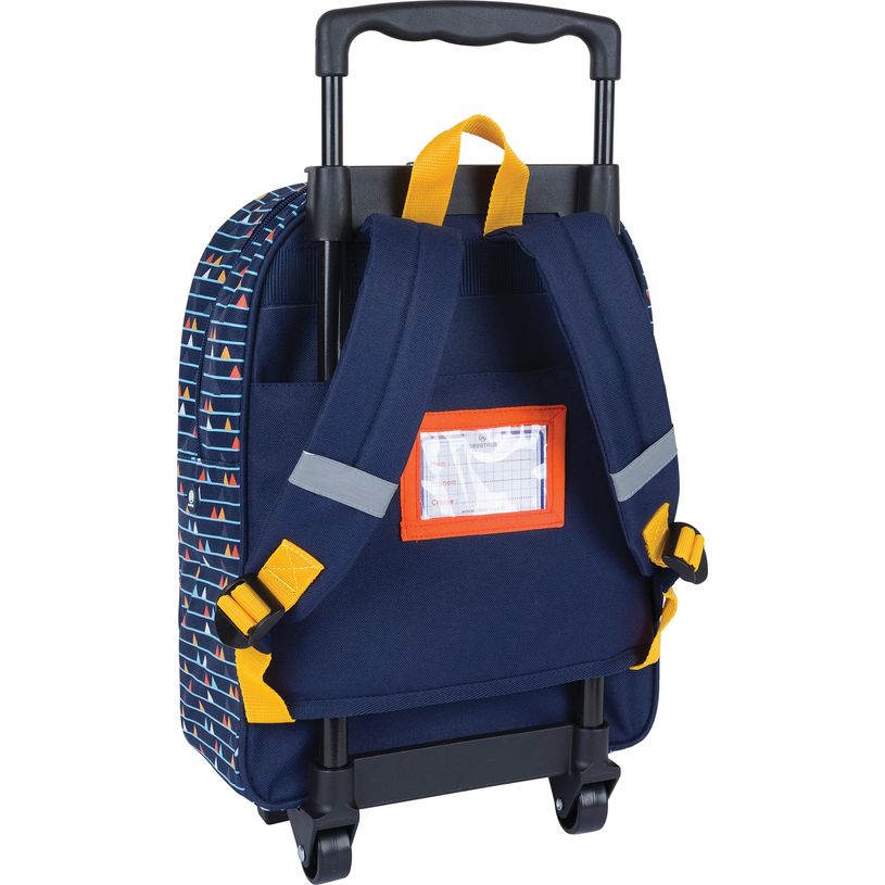 3664447172354-Sac maternelle à roulettes Circus - 1 compartiment - crocodile ou souris - Oberthur-P_405162369_4-3