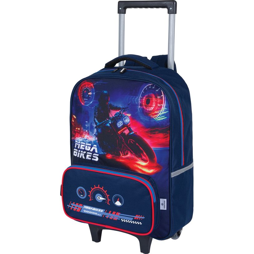 3664447173146-Sac à dos à roulettes Megacars ou Megabikes - 1 compartiment - Oberthur-P_405162370_3-2