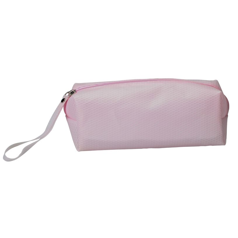 3703747251618-Trousse rectangulaire School Eva Mesh - 1 compartiment - rose - Carpentras-P_405162527_1-0