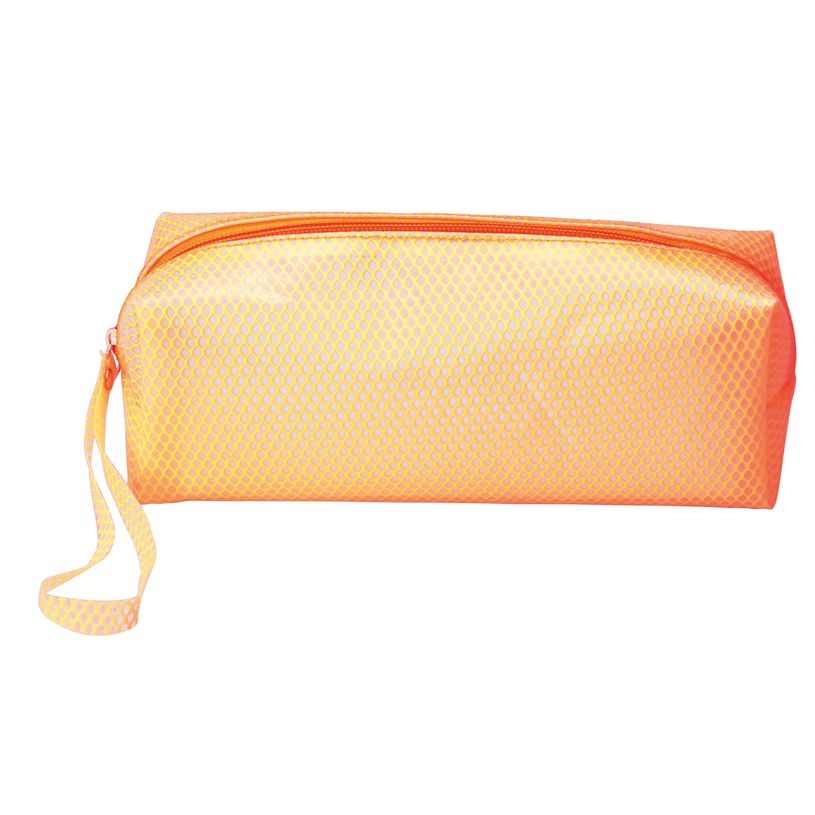 3703743251612-Trousse rectangulaire School Eva Mesh - 1 compartiment - orange - Carpentras-P_405162529_1-0