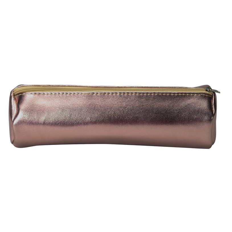 3703742251637-Trousse ronde School Metallic - 1 compartiment - rose métal - Carpentras-P_405162542_1-0