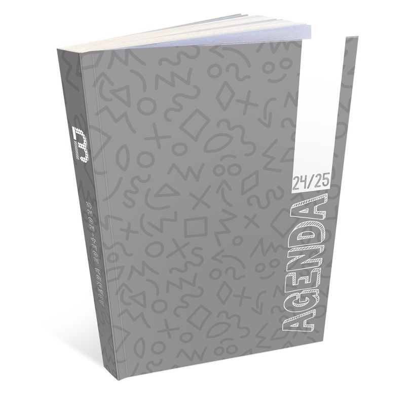 3592930023800-Agenda L'écolier - 1 jour par page - 12 x 17 cm - gris - Bouchut-P_405162550_1-0