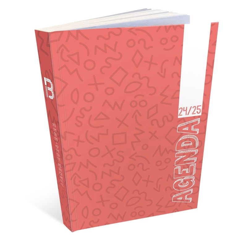 3592930023787-Agenda L'écolier - 1 jour par page - 12 x 17 cm - rouge - Bouchut-P_405162551_1-0