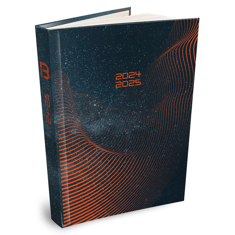 3592930023527-Agenda Techno - 1 jour par page - 12,5 x 17,5 cm - orange - Bouchut-P_405162556_1-0