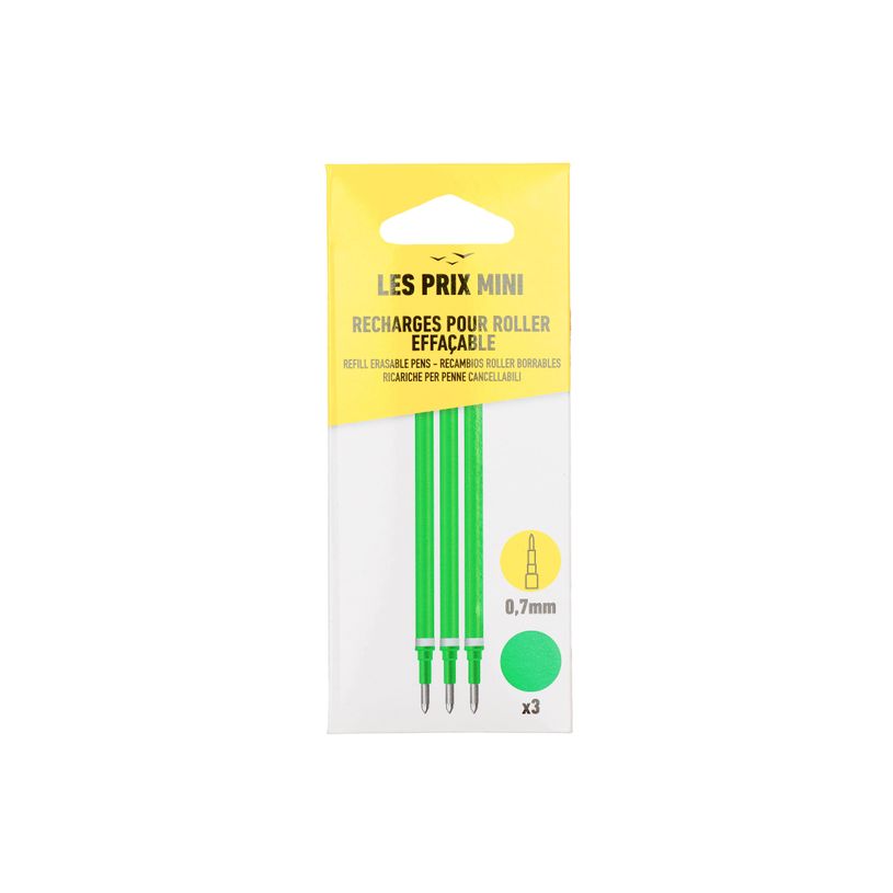3539012004708-Les Prix Mini - Pack de 3 recharges pour stylo gel effaçable - vert-P_405162785_1-0