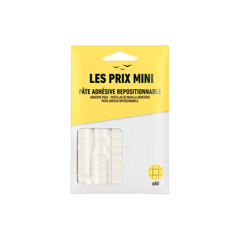 3539012004555-Les Prix Mini - Pack de 80 pastilles adhésives repositionnables - blanc-P_405162793_1-0