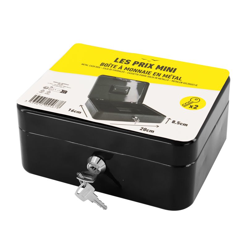 3539012004678-Les Prix Mini - Caisse à monnaie - 8 compartiments - 20 x 16 x 9 cm - noir-P_405162805_1-0