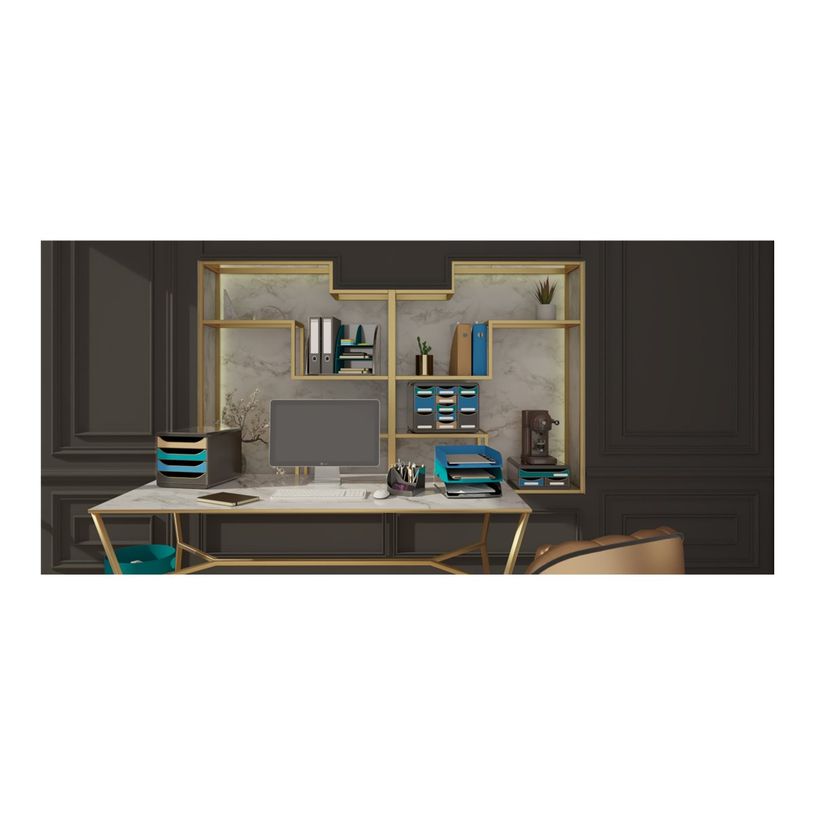 9002493112285-Exacompta NeoDeco - Corbeille à courrier bleu canard - A4+-P_405162842_2-3