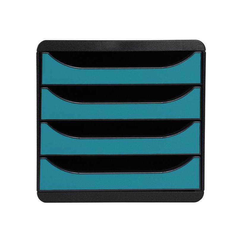 9002493310346-Exacompta Skandi - Module de classement 4 tiroirs - bleu Pacifique-P_405162849_3-0