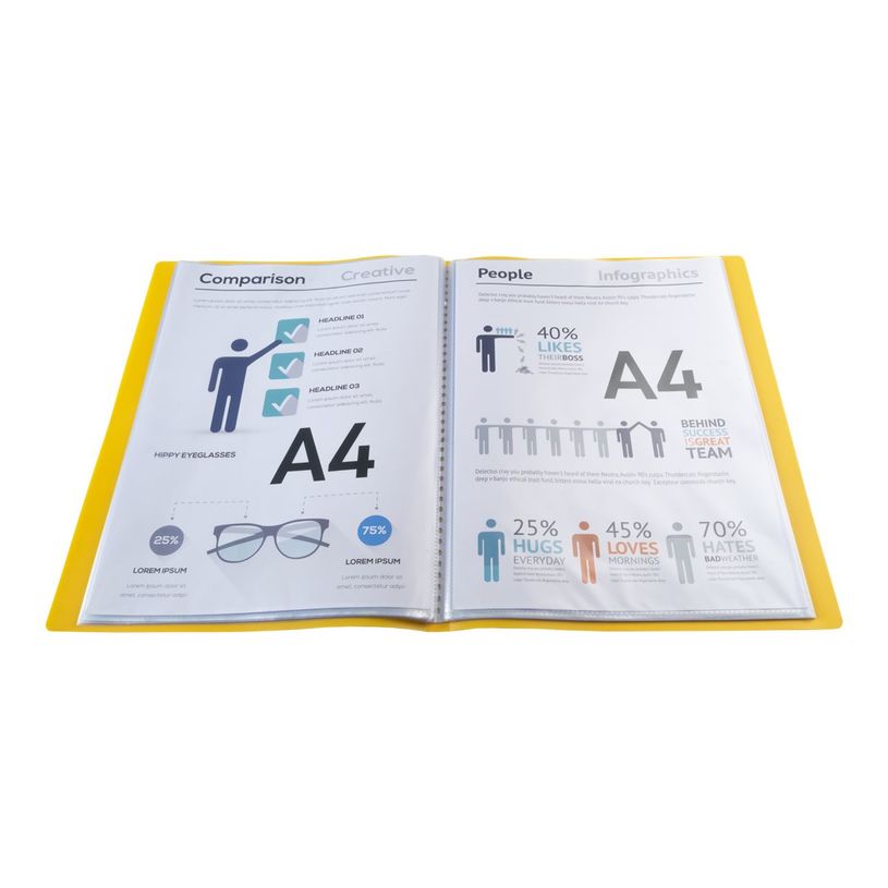 3130630085492-Exacompta OpaK - Porte vues - 80 vues - jaune-P_405162937_4-3