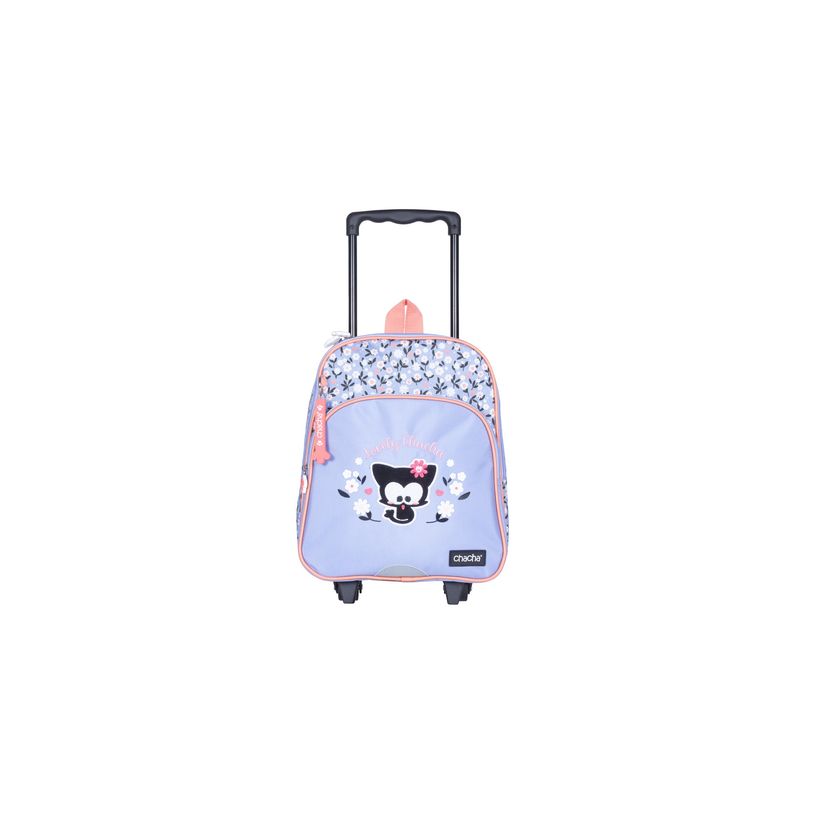3661507622538-Sac à dos maternelle à roulettes Chacha Lovely - 1 compartiment - bleu lavande - Kid'Abo-P_405163587_3-2
