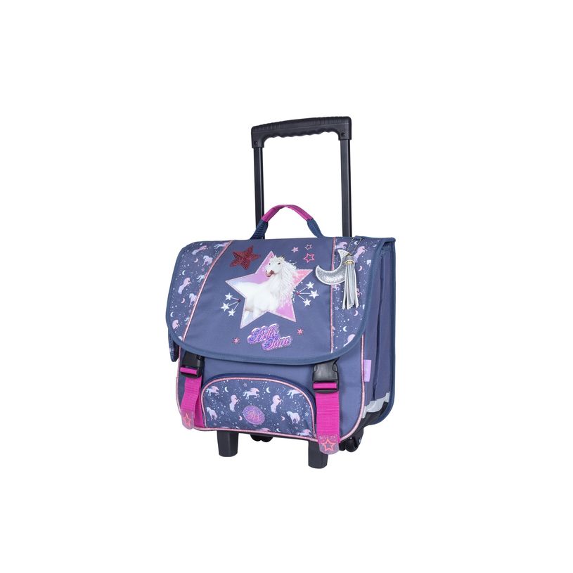 3661507524986-Cartable à roulettes Bella Sara Cosmic 38 cm - 2 compartiments - gris - Kid'Abord-P_405163611_1-0