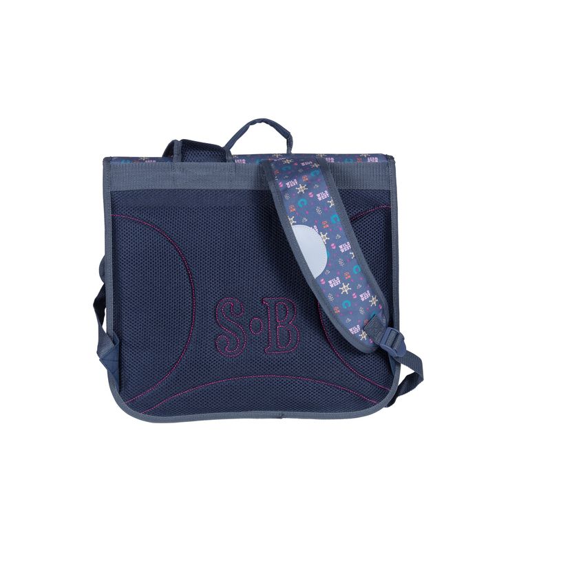 3661507923291-Cartable Stalla Bianca Western - 2 compartiments - bleu marine - Kid'Abord-P_405163623_2-1
