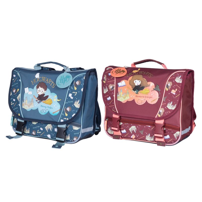 3661507523910-Cartable marternelle Harry Potter Chibi - 35 cm - 2 compartiments - Harry ou Hermione - Ki-P_405163654_1-0