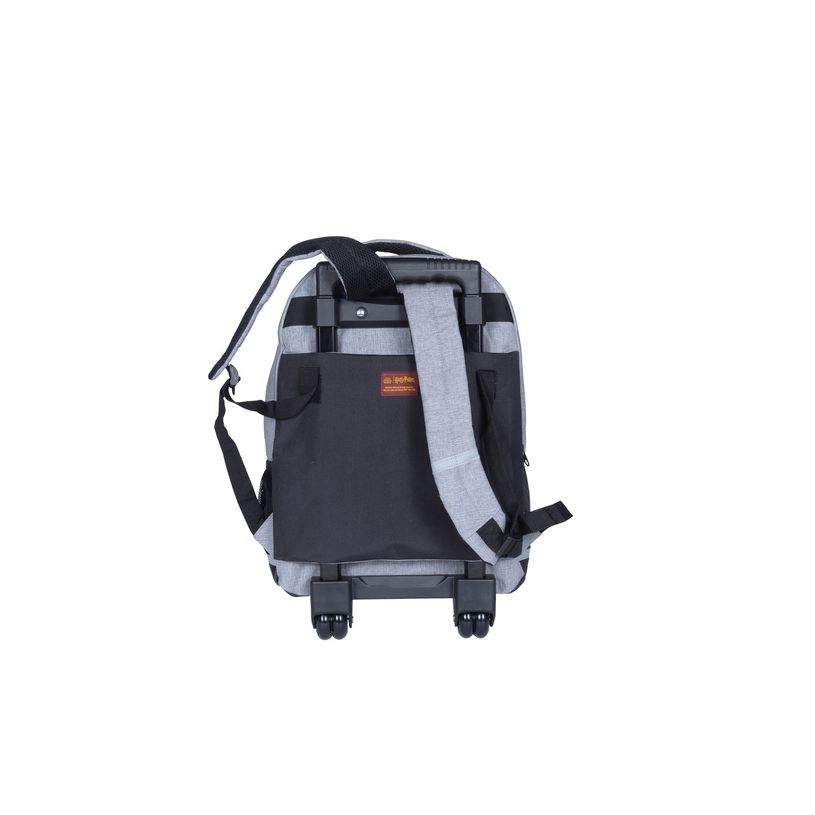3661507522890-Sac à dos à roulettes Harry Potter Quidditch - 2 compartiments - gris - Kid'Abord-P_405163666_2-1