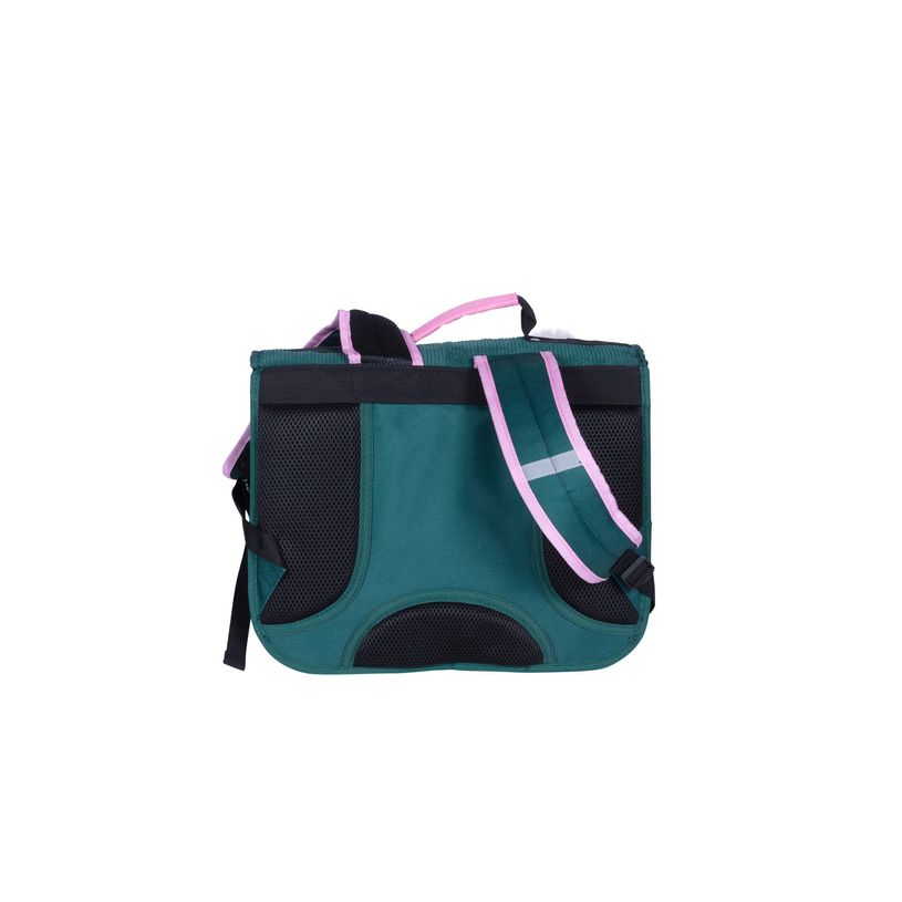 3661507323718-Cartable Camps Corduroy 38 cm - 2 compartiments - velours vert - Kid'Abord-P_405163727_2-1