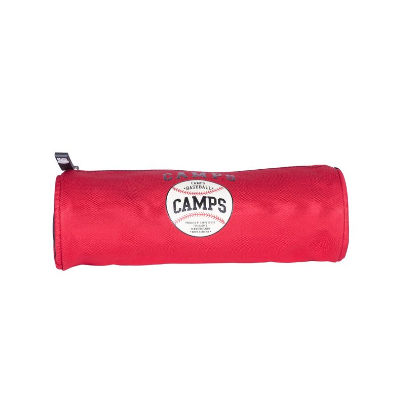 3661507328478-Trousse ronde Camps Baseball - 1 compartiment - rouge - Kid'Abord-P_405163743_1-0