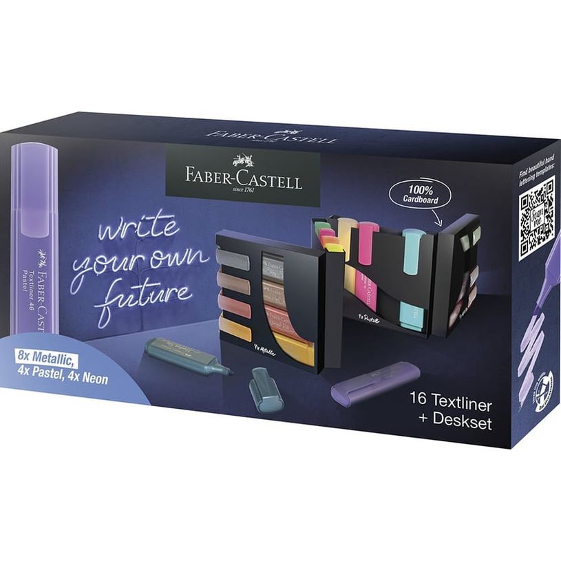 4005402546039-Faber Castell - Présentoir de bureau avec 16 surligneurs - couleurs assorties-P_405163821_1-0