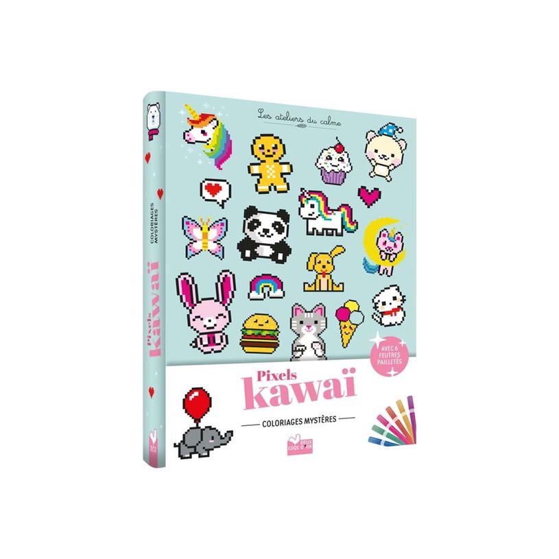 9782017247043-Coloriages Pixel kawaii - livre à colorier-P_405163833_2-0