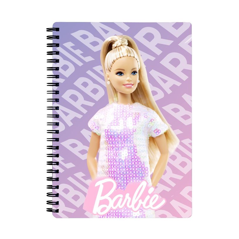 3666311025070-Cahier de textes à spirale Barbie - 18 x 22 cm - rose - Bagtrotter-P_405163890_1-0