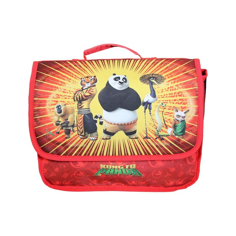 3666311022277-Cartable maternelle Kung Fu Panda - 1 compartiment - rouge - Bagtrotter-P_405163909_8-7