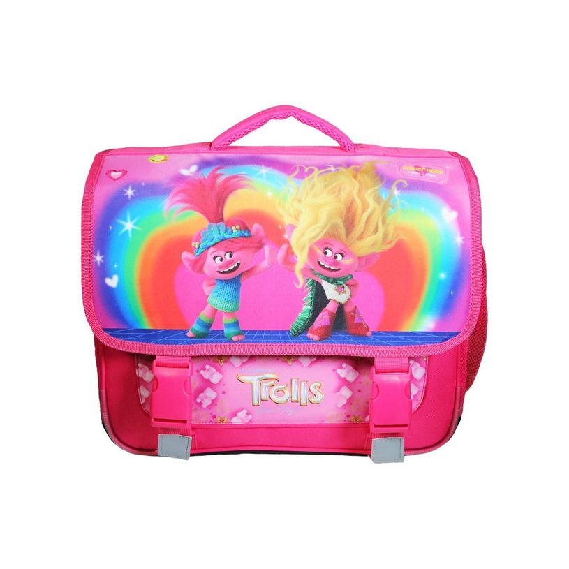 3666311023083-Cartable Les Trolls - 38 cm - 2 compartiments - rose - Bagtrotter-P_405163924_4-6