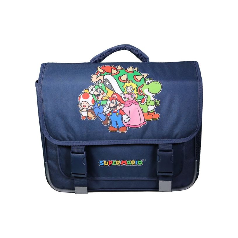 3666311023281-Cartable Super Mario - 38cm -  2 compartiments - marine - Bagtrotter-P_405163936_6-7