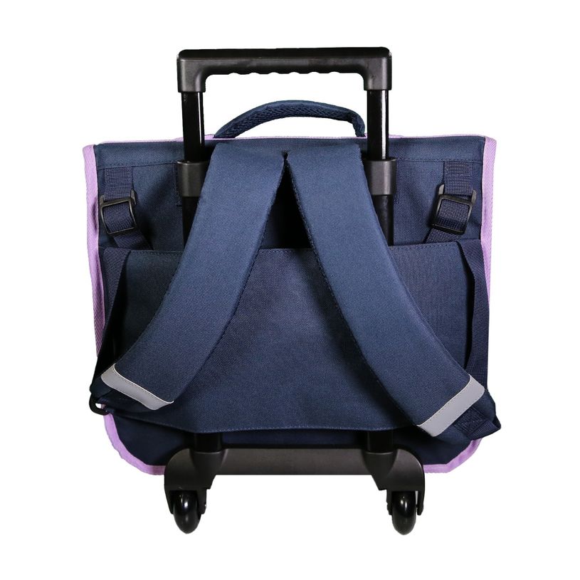 3666311021027-Cartable à roulettes Cybel - 2 compartiments - bleu - Bagtrotter-P_405163942_3-2