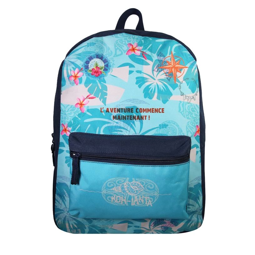 3666311018904-Sac à dos Koh Lanta - 1 compartiment - turquoise - Bagtrotter-P_405163957_1-0
