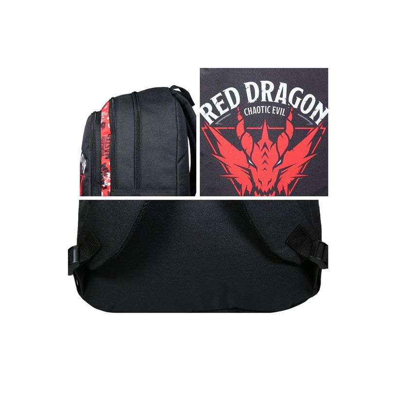 3666311019352-Sac à dos Donjons & Dragons - 2 compartiments - noir (red dragon) - Bagtrotter-P_405163970_5-6