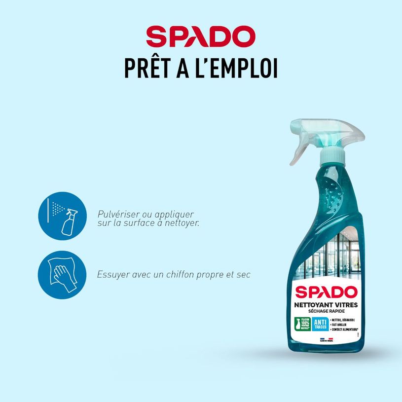 3172310300013-SPADO PRO - Produit de nettoyage vitres - vaporisateur 750 ml--3