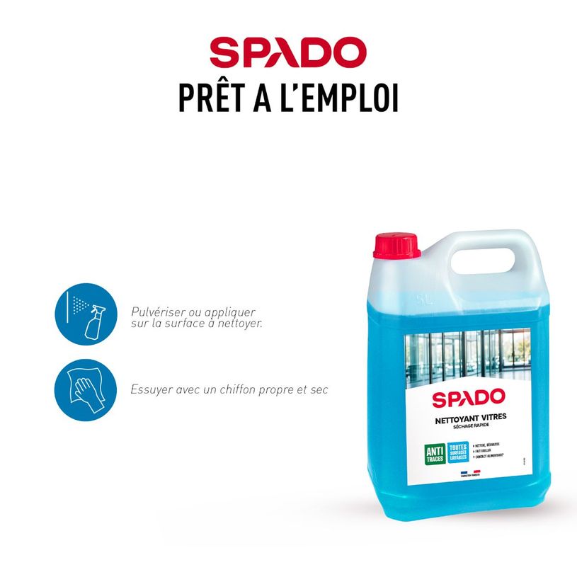 3172310300020-SPADO PRO -  Produit de nettoyage vitres - bouteille 5 L--3